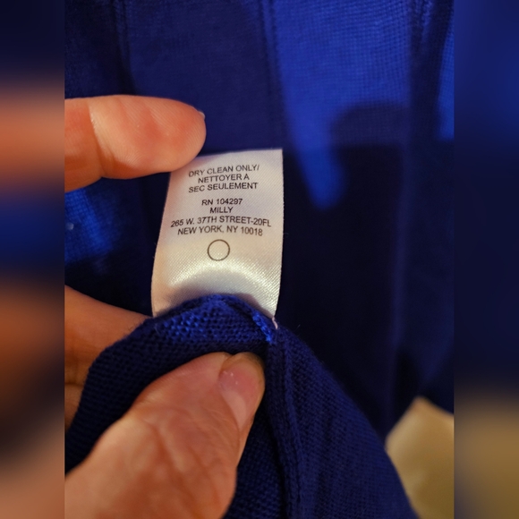 MILLY  NEW YORK | SANDRA Merino Wool Pleated Dress. No flaws. Sz M - Picture 14 of 16